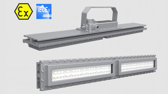 Flameproof linear lighting