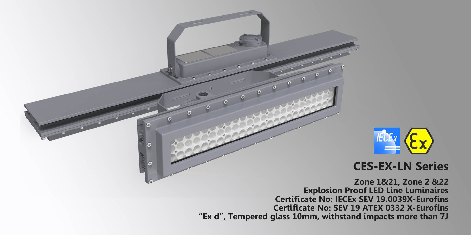 Explosion proof LED Linear Lighting