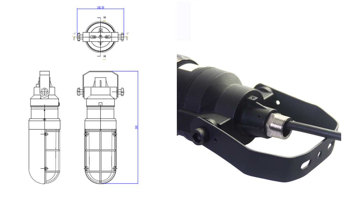 explosion proof drop light