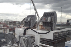 Ex-proof Floodlight in Netherlands (Seaside Oil Refinery)