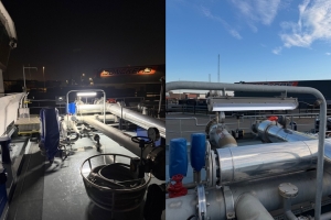 CES-EX-LN-02P Marine Luminaires Applied on a European Vessel Deck