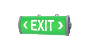 5W Explosion Proof Exit Light - Zone 1 Zone 21 - 180 mins Battery Backup