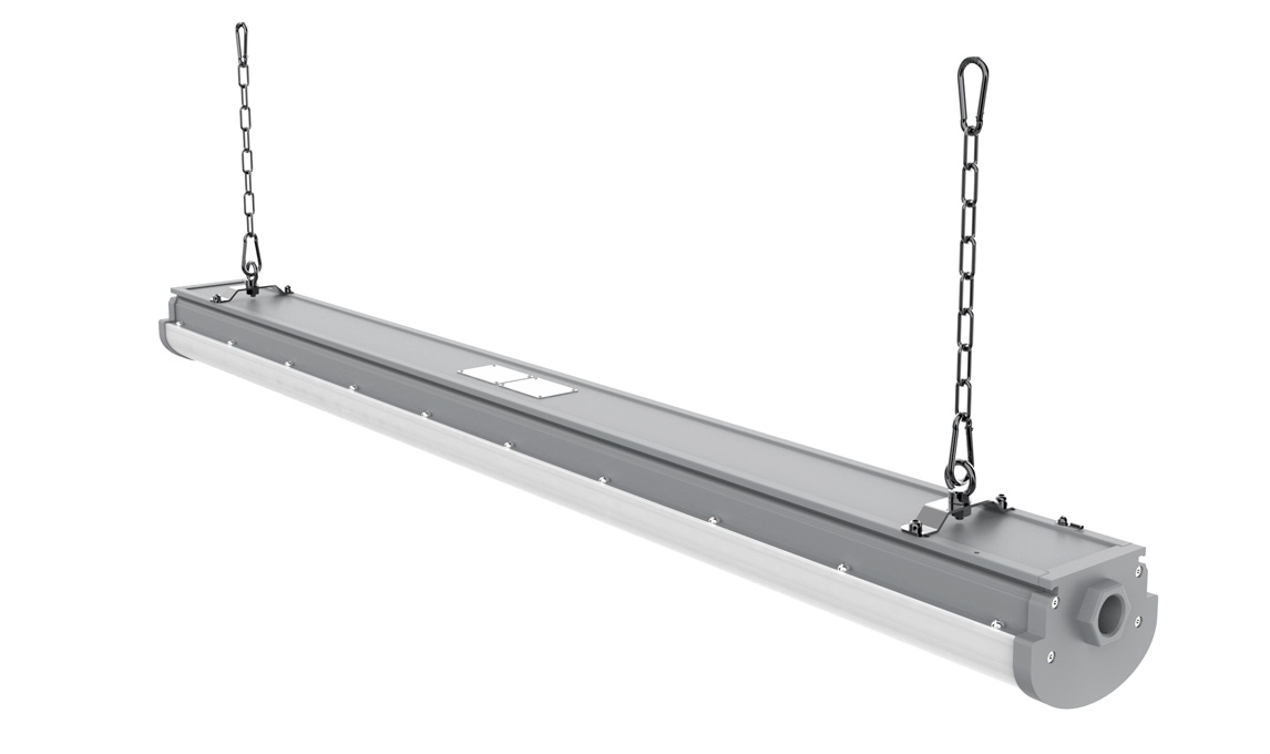 Explosion Proof LED Linear Light - 3ft 4ft - Zone 1 - Pendant Chain Mount